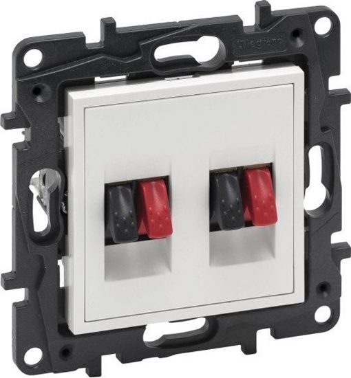 Изображение Legrand Gniazdo gonikowe Legrand Niloe Step 863186 podwójne biae