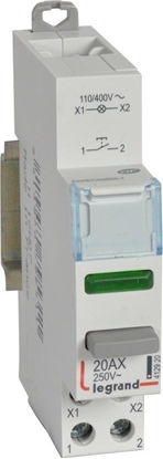 Picture of Legrand cznik przyciskowy monostabilny 20A, NO+LED, z lampk zielon, 110/400V