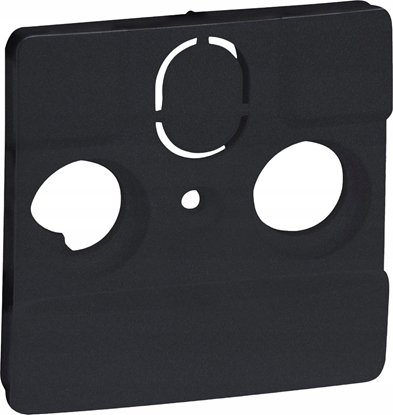 Picture of Legrand Niloe Selection Plakietka do gniazd telewizyjnych stosowanych przez operatorów telewizji kablowych (2-3 otwory) antracyt 762260