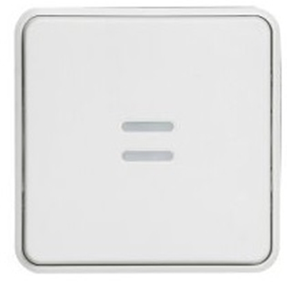 Picture of Legrand Przycisk pojedynczy podwietlany antybakteryjny 10A IP55 biay PLEXO55 (070732)