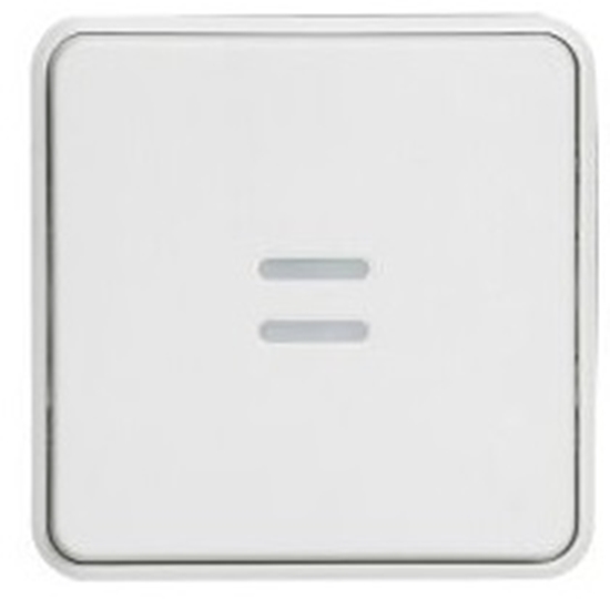 Picture of Legrand Przycisk pojedynczy podwietlany antybakteryjny 10A IP55 biay PLEXO55 (070732)