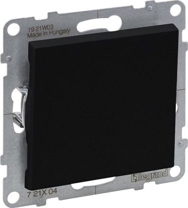 Picture of Legrand SUNO - acznik jednobiegunowy - 10 AX - 250 V~ - zaciski automatyczne, Czarny - Legrand 721401 himp