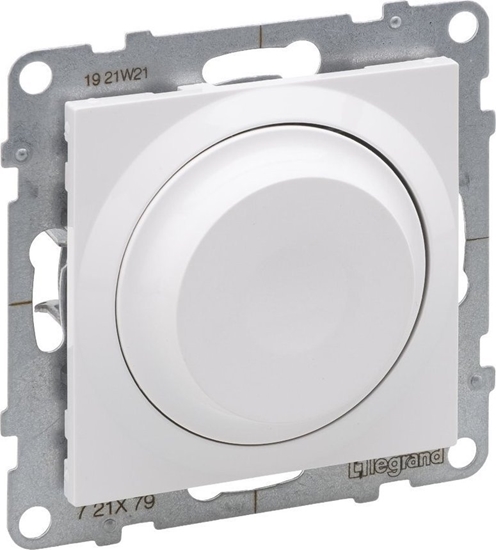 Picture of Legrand SUNO - ciemniacz obrotowy - 240 V~ - 50 Hz - 5 - 75 W ( 10 lamp maks.) dla lamp LED z opcj ciemniania - bez zacisku neutralnego, Biay - Legrand 721179 himp