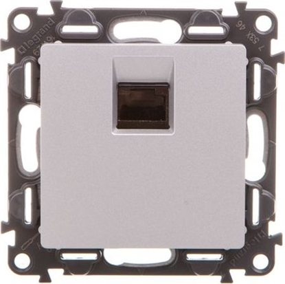 Picture of Legrand VALENA LIFE Gniazdo komputerowe 2xRJ45 kat.6A STP aluminium 753346