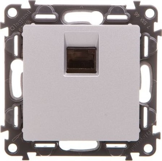 Picture of Legrand VALENA LIFE Gniazdo komputerowe 2xRJ45 kat.6A STP aluminium 753346
