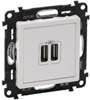 Picture of Legrand VALENA LIFE adowarka z gniazdem 2xUSB biay (753112)