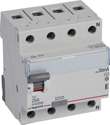 Picture of Legrand Wycznik rónicowoprdowy 4P 25A 0,03A typ AC P304 TX3 411707