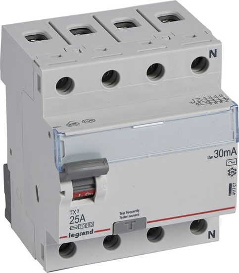 Изображение Legrand Wycznik rónicowoprdowy 4P 25A 0,03A typ AC P304 TX3 411707