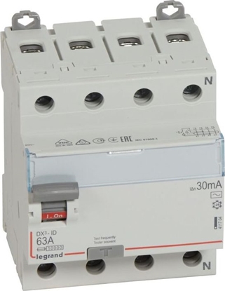 Picture of Legrand Wycznik rónicowoprdowy 4P 63A 0,03A typ AC P304 DX3 411704