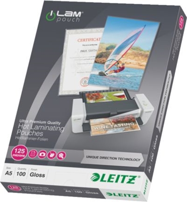 Attēls no Leitz Folia do laminacji na gorco iLAM A5, UDT, 100szt. (10K209B)