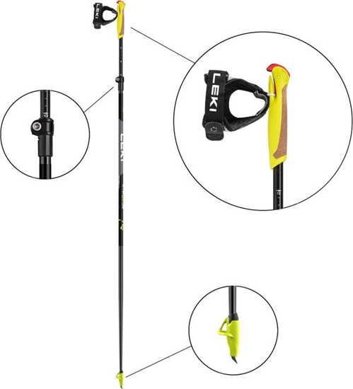 Picture of Leki LEKI KIJE XTA 6.5 Vario Jr. yellow 135