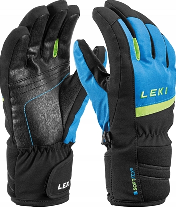 Attēls no Leki LEKI RKAWICE Max Junior black-blue-green 5.0