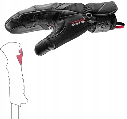 Attēls no LEKI RKAWICE Griffin Base 3D Women Mitt bl 6.0