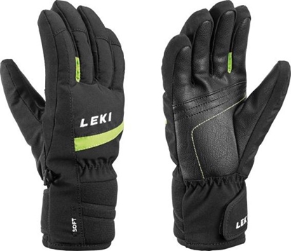 Attēls no Leki Rkawice narciarskie Max Junior black-lime r. 7.0