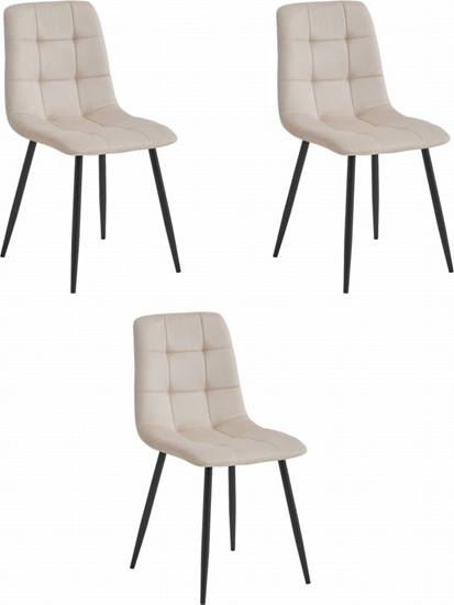 Изображение Leobert Krzeso KARA - be aksamit / nogi czarne x 3