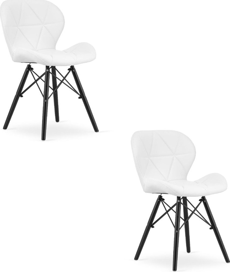 Изображение Leobert Krzeso LAGO ekoskóra - biae / nogi czarne x 2