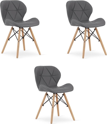 Изображение Leobert Krzeso LAGO ekoskóra - szare x 3