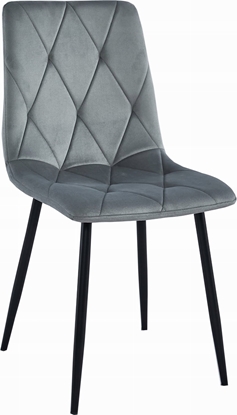 Attēls no Leobert Krzeso LIBRA - aksamit srebrno-szary / nogi czarne x 1