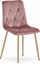 Attēls no Leobert Krzeso LIBRA - róowy aksamit / nogi kolor drewna x 1
