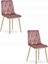 Picture of Leobert Krzeso LIBRA - róowy aksamit / nogi kolor drewna x 2