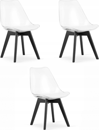 Изображение Leobert Krzeso MARK - przezroczyste / nogi czarne x 3