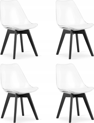Изображение Leobert Krzeso MARK - przezroczyste / nogi czarne x 4