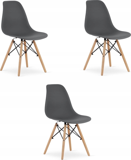 Изображение Leobert Krzeso OSAKA ciemnoszare / nogi naturalne x 3