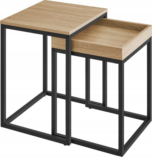 Picture of Leobert Stolik Kawowy 2-czciowy - sonoma - LNT02N11