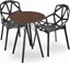 Picture of Leobert Zestaw stó okrgy TODI 60 jesion + 2 krzesa ESSEN czarne