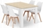 Attēls no Leobert Zestaw stó prostoktny 120x80 db sonoma + 4 krzesa MARK biae