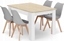 Picture of Leobert Zestaw stó prostoktny 120x80 db sonoma + 4 krzesa MARK szare