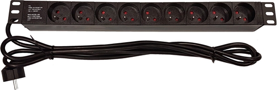 Picture of Lexi-NET 19" rozvodný panel LEXI-Net 9x230V, kabel 3m, 1U