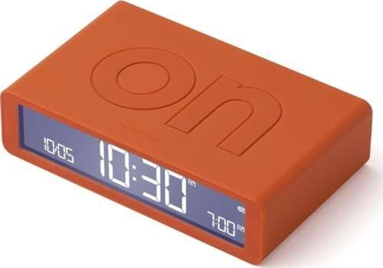 Picture of Lexon Flip Classic Double-Sided Alarm Clock Orange/Orange