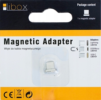 Attēls no Adapter USB Libox LB0155 microUSB - magnetyczne Srebrny  (LB0155)