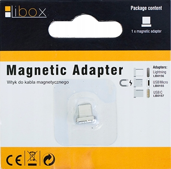 Picture of Adapter USB Libox LB0155 microUSB - magnetyczne Srebrny  (LB0155)
