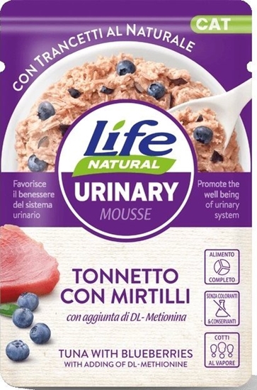 Изображение Life Pet Care LIFE CAT sasz.70g URINARY TUNA + BLUEBERRIES /30
