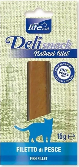 Picture of Life Pet Care LIFE CAT 15g DELI SNACK BOILED FISH       FILLET /16