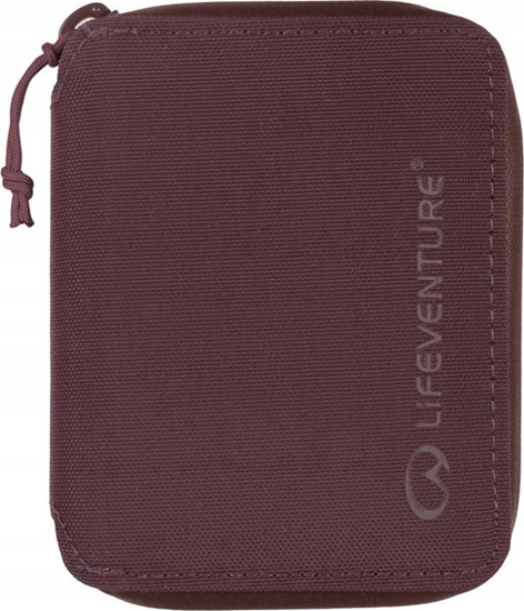 Picture of Lifeventure RFID Bi Fold Wallet, Recycled, Plum