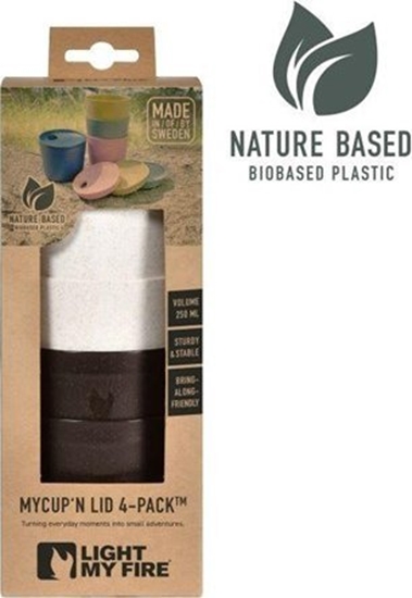 Picture of Light My Fire Light My Fire MyCup`n Lid Short 4-pack cocoa cream