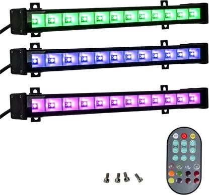 Изображение LIGHT4ME IP BAR 12 IR listwa owietleniowa belka LED IP65 Bluetooth owietlenie sceniczne sterowane smartfonem pilot