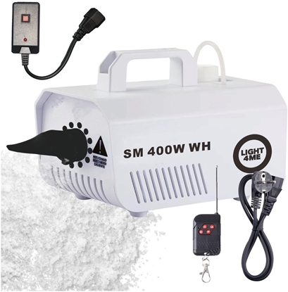 Picture of LIGHT4ME SM 400W WH generator wytwornica niegu biaa pilot bezprzewodowy kontroler przewodowy