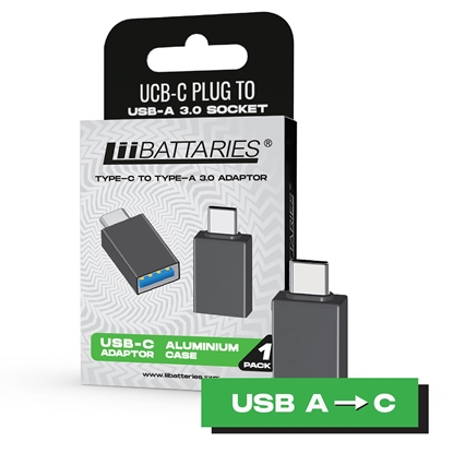Attēls no Liibattaries adapters USB-C spraudnis uz USB-A 3.0 ligzdu