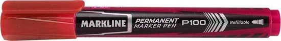 Изображение Linc Marker permanentny LINC Markline MP100RED czerwony okrga