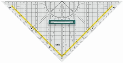 Attēls no Linex 2632 45° trójkt Akrylowy Przezroczysty 1 szt.
