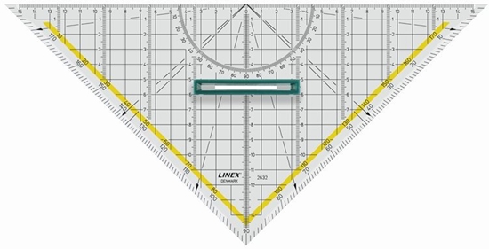 Picture of Linex 2632 45° trójkt Akrylowy Przezroczysty 1 szt.
