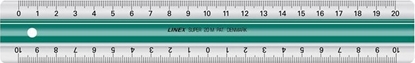 Picture of Linex Linex 100202515, Desk ruler, Acrylic glass, Rubber, Green, White, cm, mm, 20 cm, 1 pc(s)