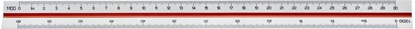 Picture of Linex Linex 100413044, Scale ruler, White, Matte, cm, 30 cm, 1 pc(s)