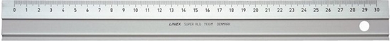 Picture of Linex Linex 1930M, Line gauge, Aluminium, Aluminium, cm, mm, Denmark, 30 cm
