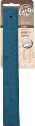 Picture of Linex Linex 400132509, Desk ruler, Wood, Blue, 250 mm, 10 mm, 0.5 mm