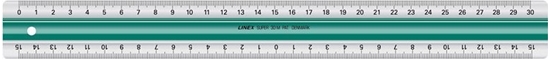 Picture of Linex Linex S30MM, Acrylic, Green, Transparent, cm, mm, 30 cm, 34 mm, 1 pc(s)